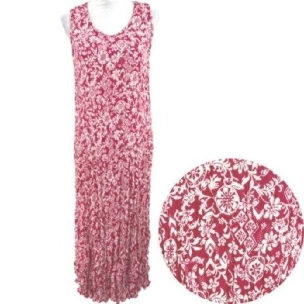 NWOT Woman Within Floral Maxi Dress - Size 12 Petite (Small Petite)